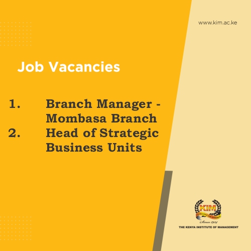 BRANCH MANAGER – MOMBASA BRANCH