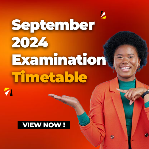 SEPTEMBER 2024 EXAM TIMETABLE