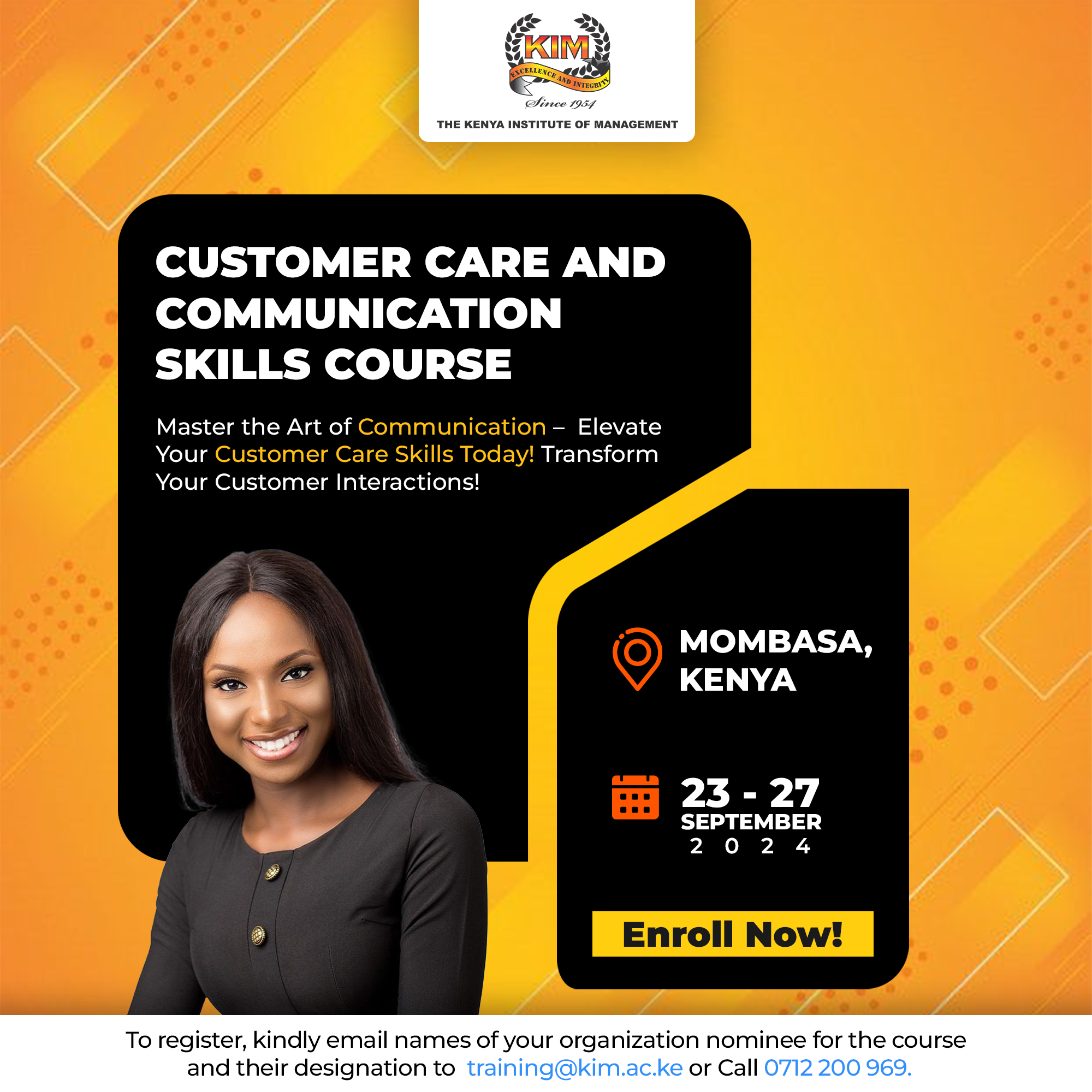 CUSTOMER CARE AND COMMUNICATION SKILLS